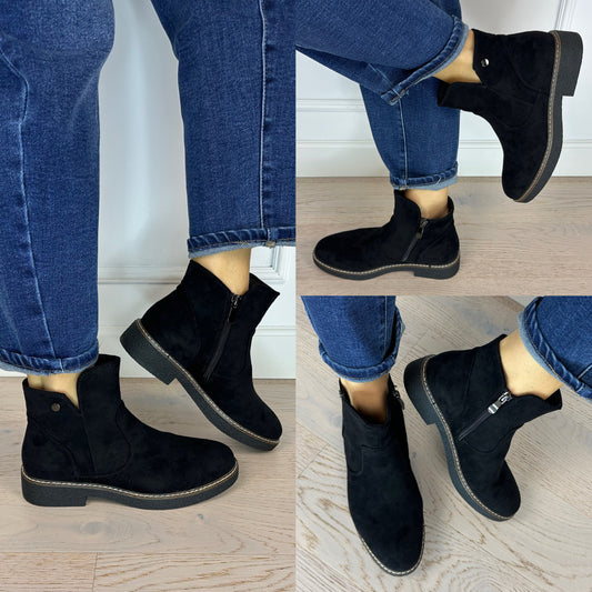 Ocieplane botki ASTON / CZARNE