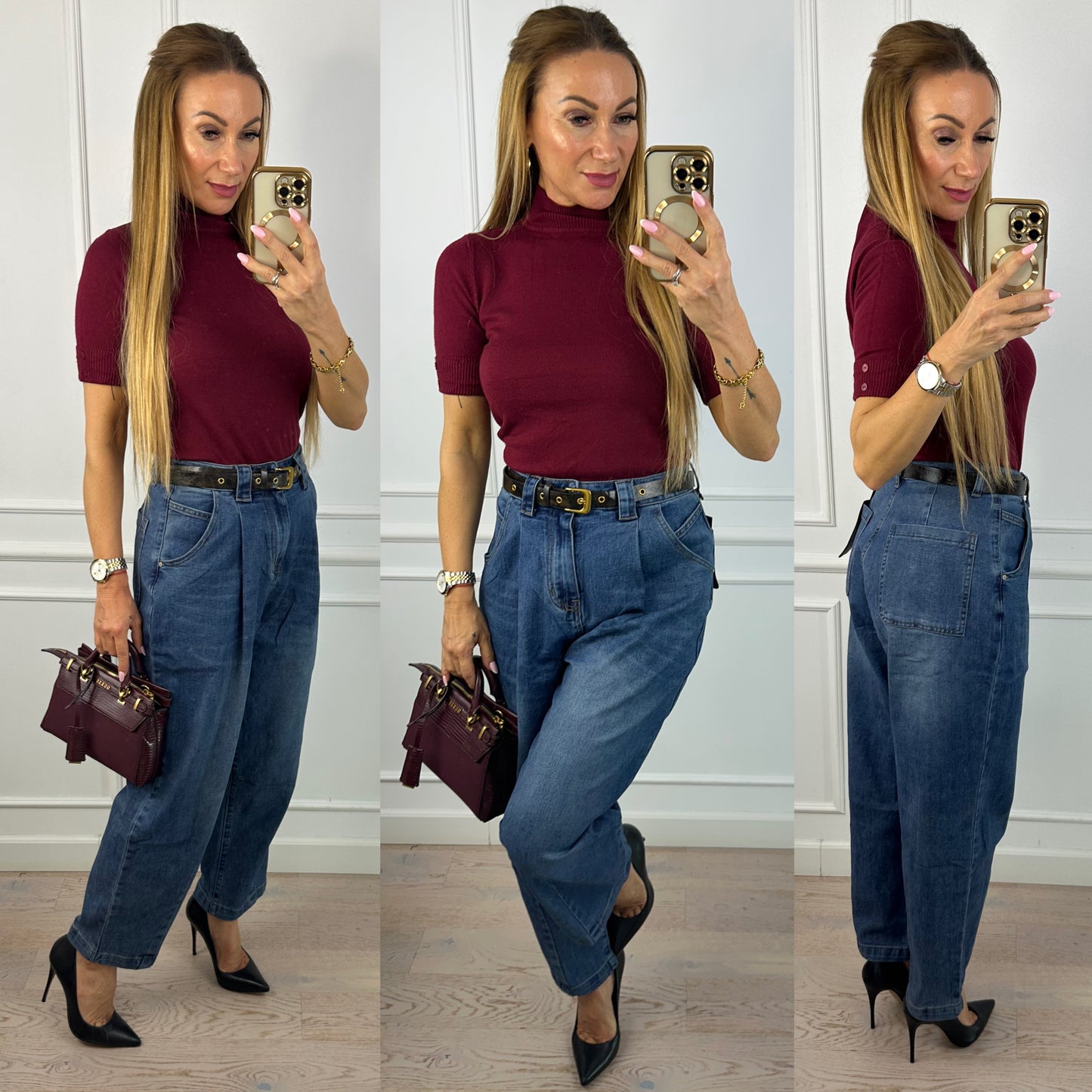 Golf z krótkim rękawem GARDA / BORDOWY