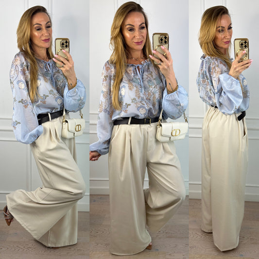 Bluzka FLORENTINE / NIEBIESKA