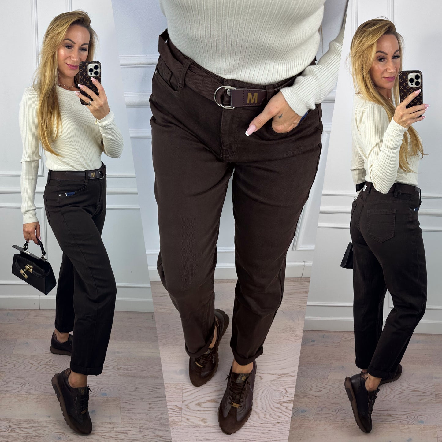 Jeansy BAGGY FIT BILLY / CZEKOLADOWE