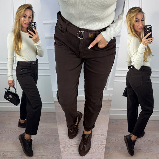 Jeansy BAGGY FIT BILLY / CZEKOLADOWE