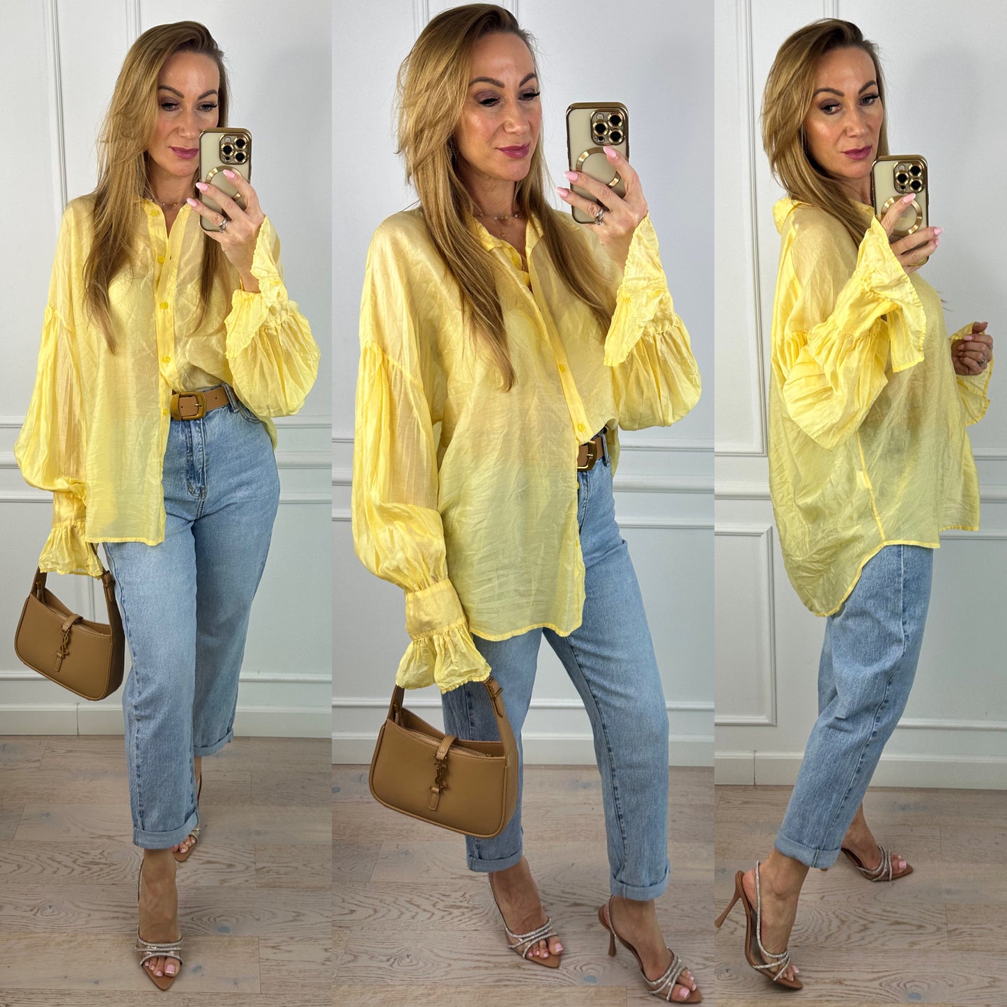 Koszula ANGELICA / ŻÓŁTA