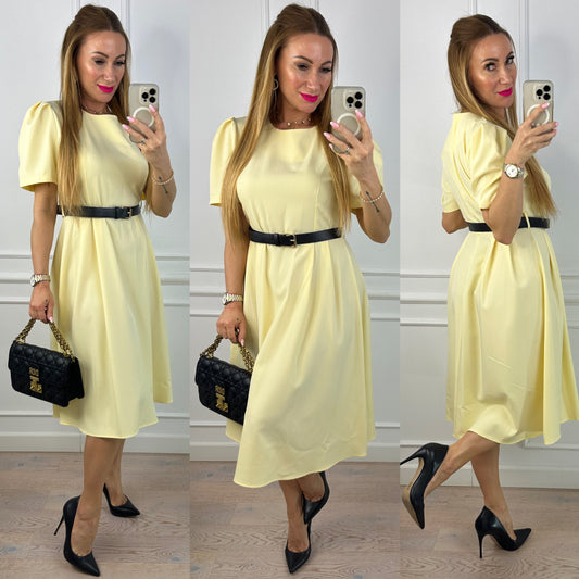 Sukienka ELIANA / MAŚLANY ŻÓŁTY