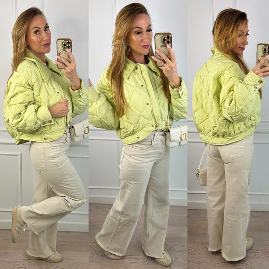 Kurtka puchowa NADEYA / LIMONKOWA