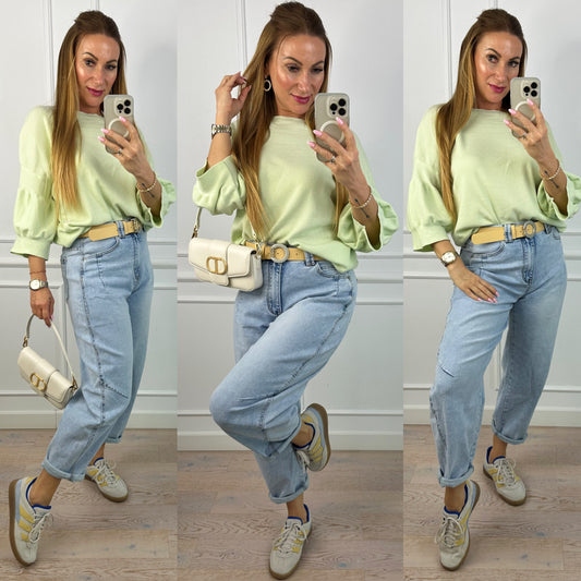 Sweter KEILY / PISTACJOWY