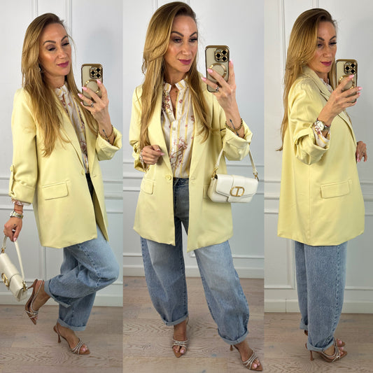 Marynarka OVERSIZE LISETTE / ŻÓŁTA