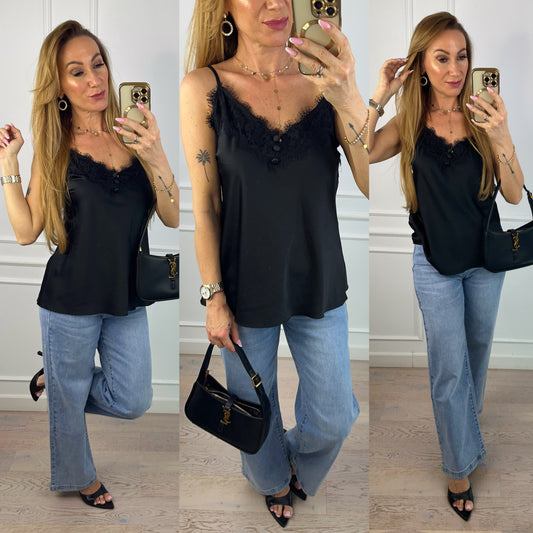 Top CHEVRON / CZARNY
