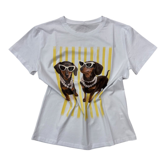 Bawełniany T-shirt FIN 16 / BIAŁY