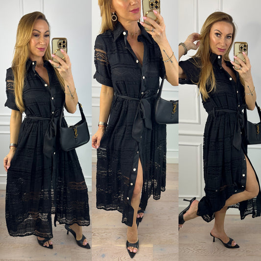 Sukienka MADELIENE / CZARNA