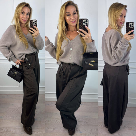 Sweter z alpaką JUSTINE / FANGO