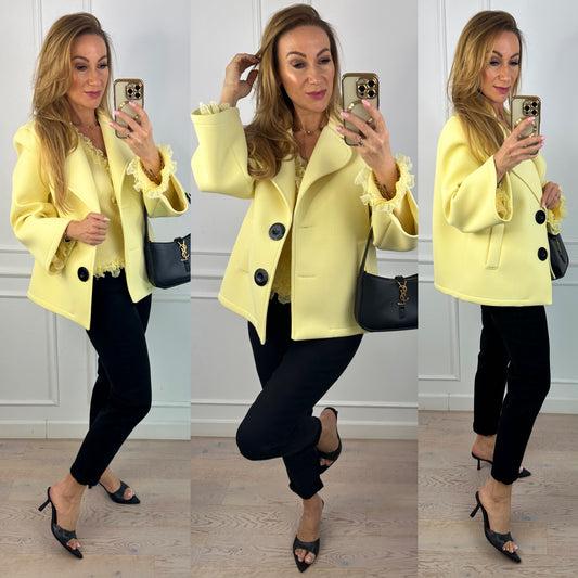 Płaszcz LORENZA / ŻÓŁTY