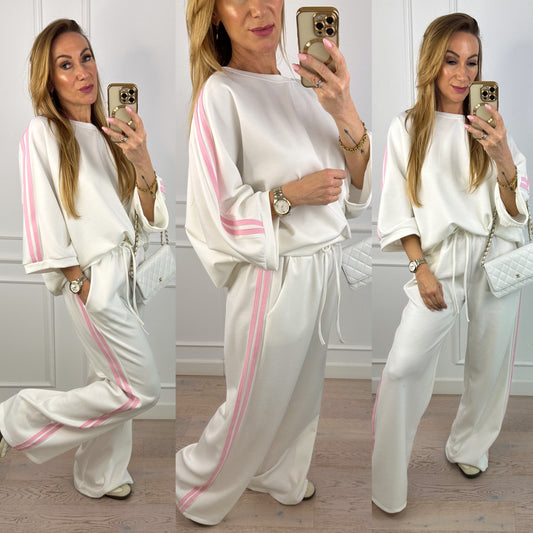 Komplet sportowy ANGELO / ŚMIETANKOWY