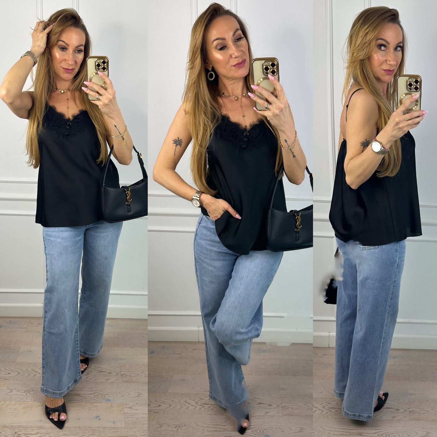 Top CHEVRON / CZARNY