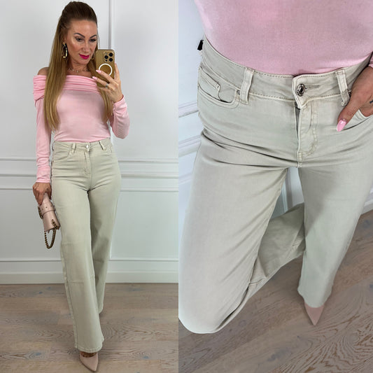 Spodnie CELESO WIDE LEG / BEŻOWE