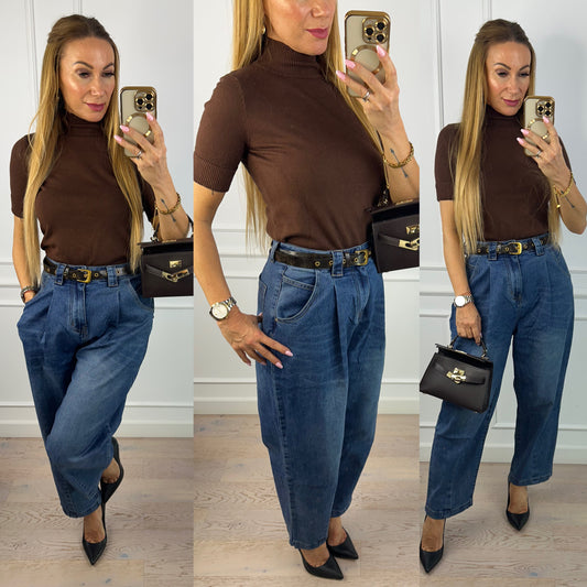 Golf z krótkim rękawem GARDA / BRĄZOWY