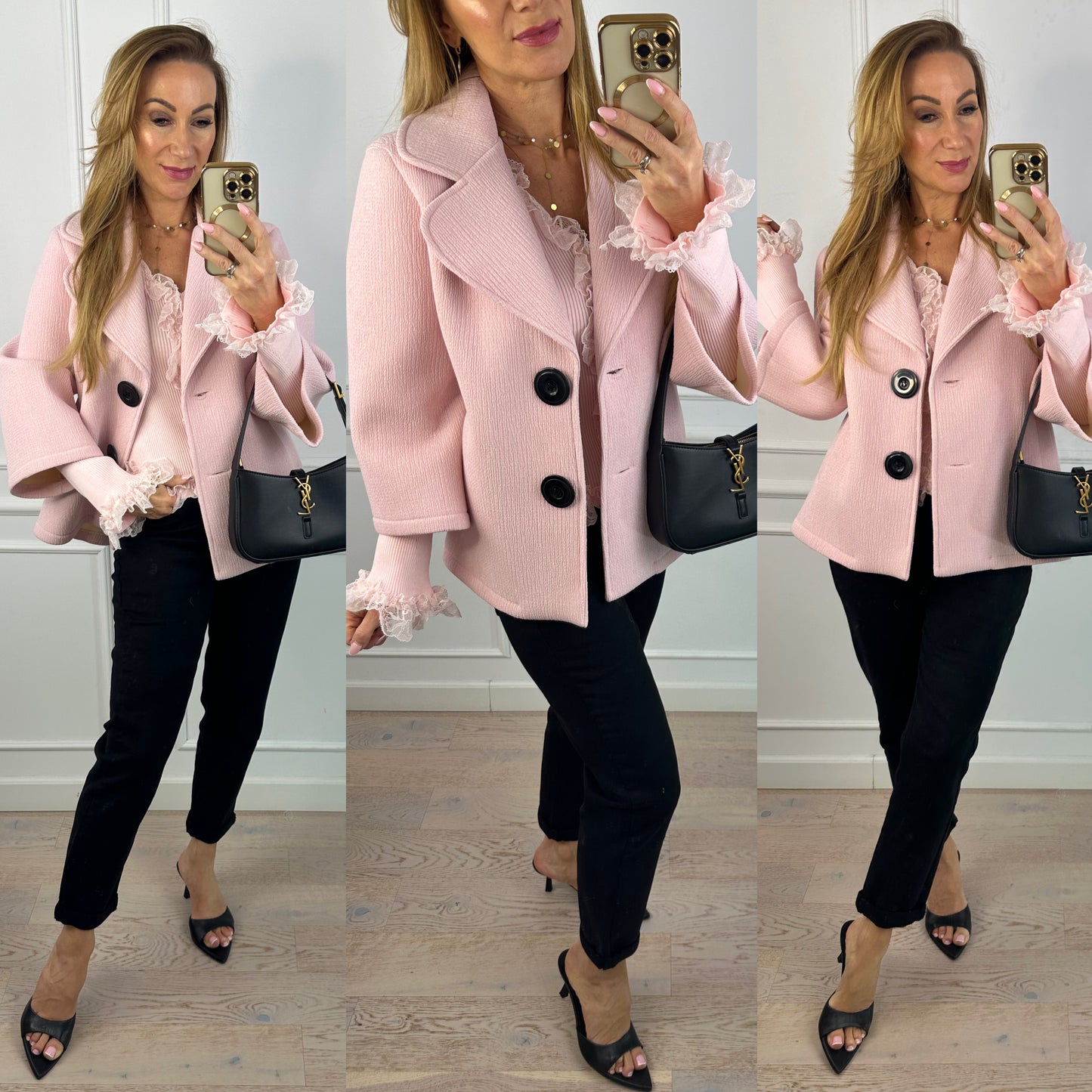 Płaszcz LAVINIA / RÓŻOWY