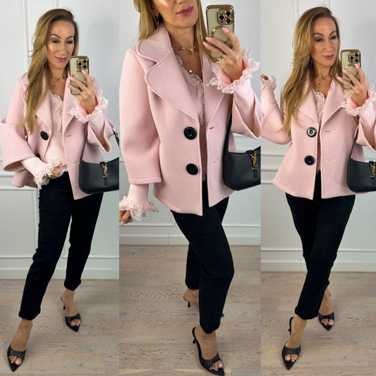 Płaszcz LAVINIA / RÓŻOWY