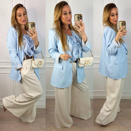 Marynarka OVERSIZE CORALINE / NIEBIESKA