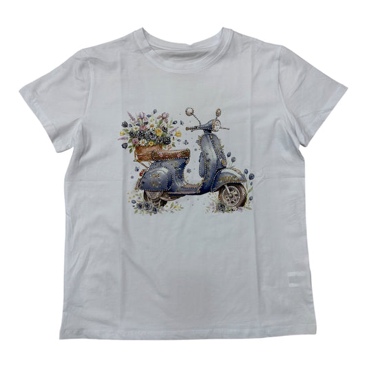 Bawełniany T-shirt FIN 28 / BIAŁY