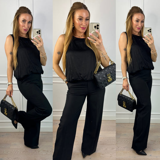 Bluzka z wiskozy TATIA / CZARNA