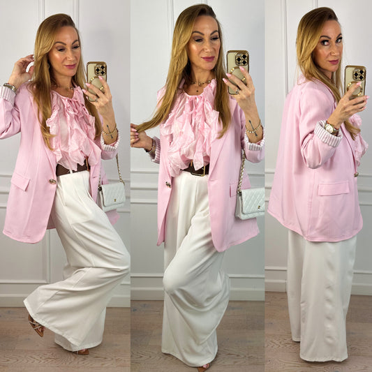 Marynarka OVERSIZE CORALINE / RÓŻOWA