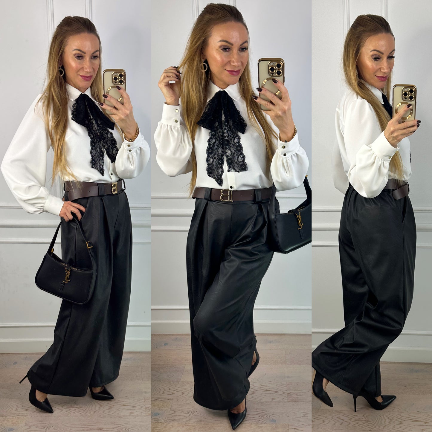 Koszula z wiskozą AMANDA / ŚMIETANKOWA