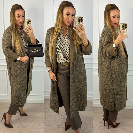 Płaszcz THORA / BRĄZOWY