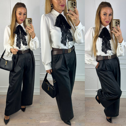 Koszula z wiskozą AMANDA / ŚMIETANKOWA