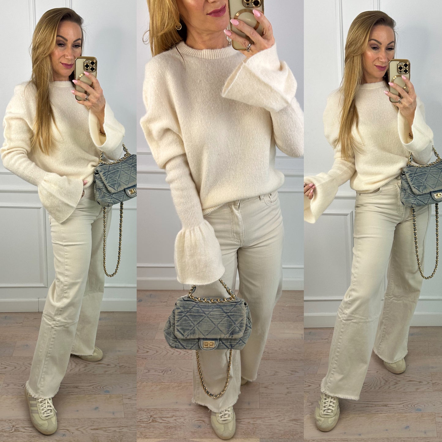 Sweter z alpaką LOOMER / KREMOWY