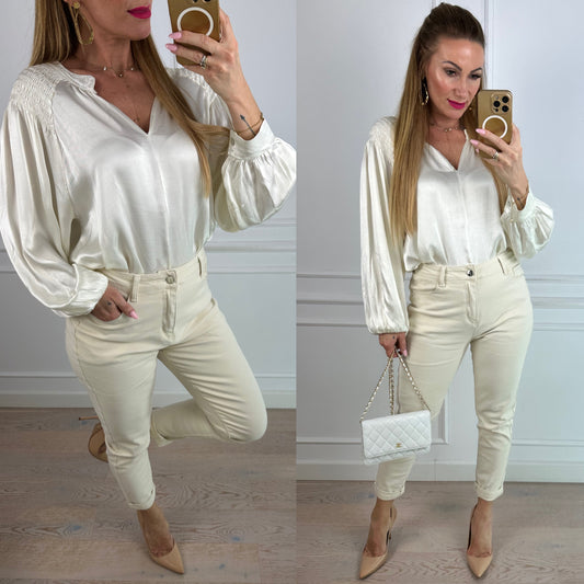 Bluzka z wiskozy ARIA / CREAM