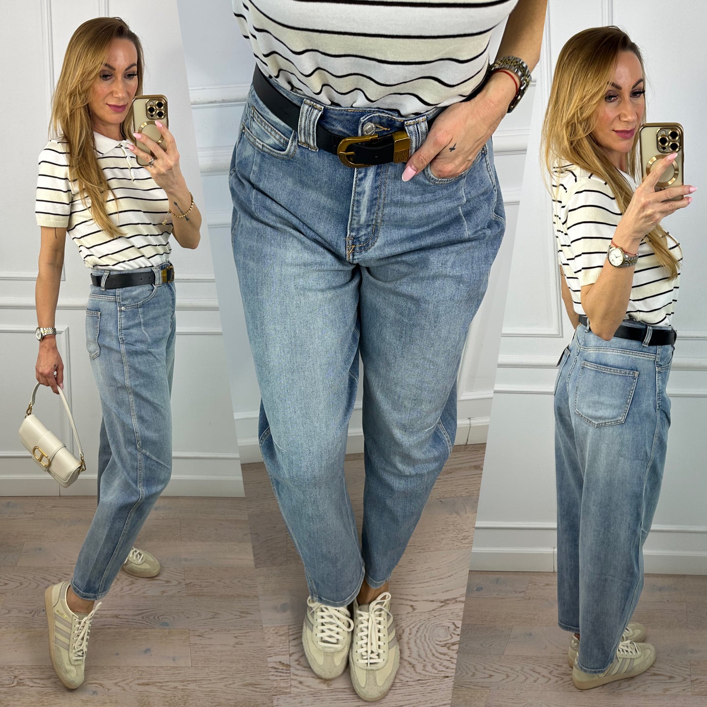Spodnie jeansowe BANANA FIT BRAX / NIEBIESKIE