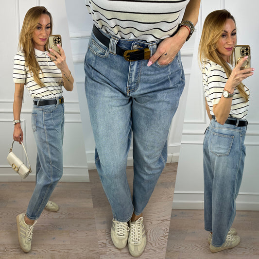 Spodnie jeansowe BANANA FIT BRAX / NIEBIESKIE