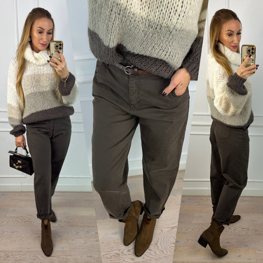 Spodnie CHINOS THEO / CZEKOLADOWE