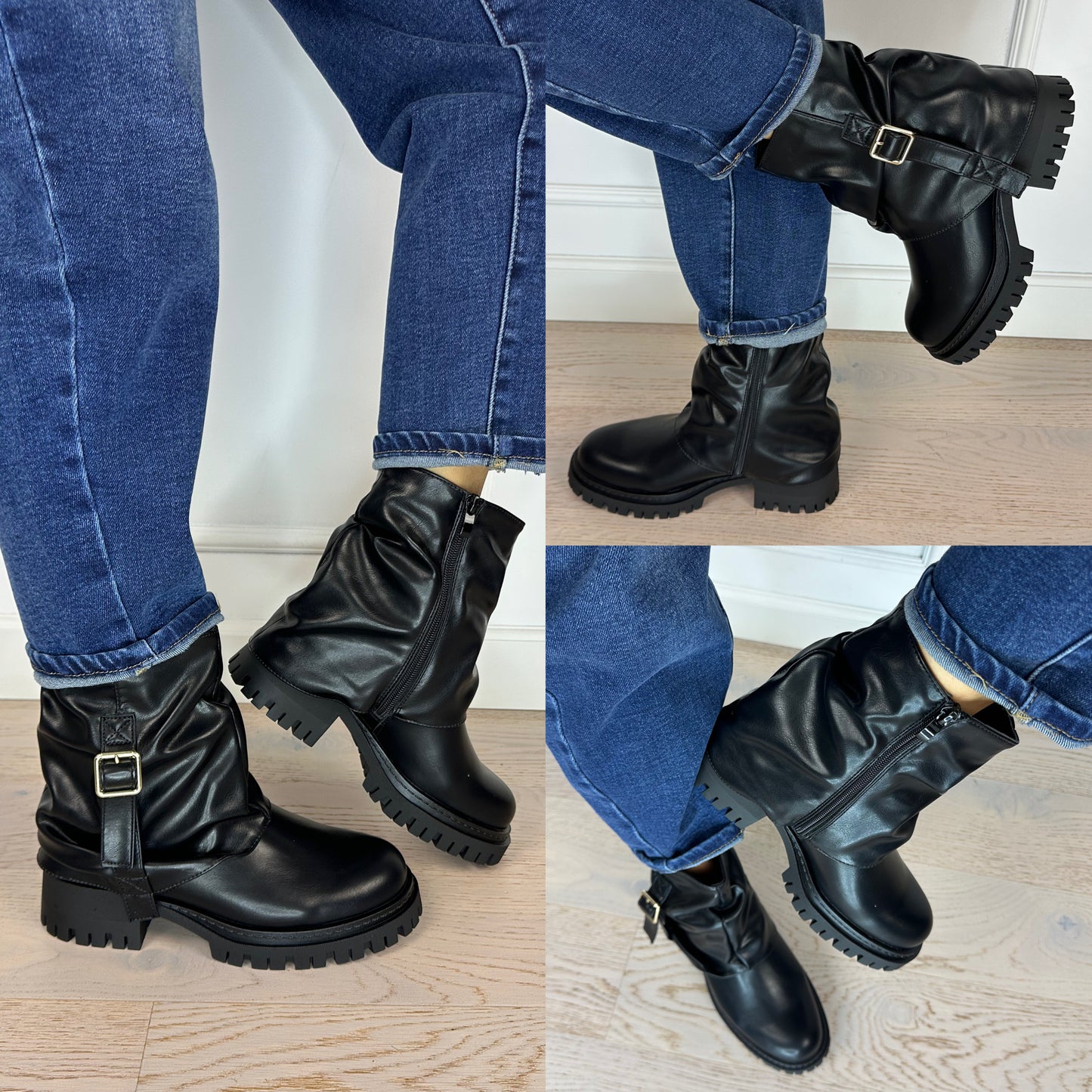 Ocieplane botki HYROX / CZARNE