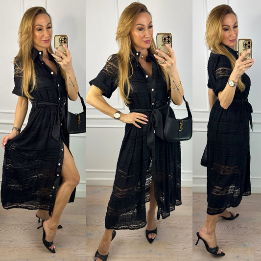 Sukienka MADELIENE / CZARNA