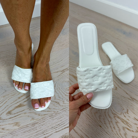 Klapki VOYA / WHITE