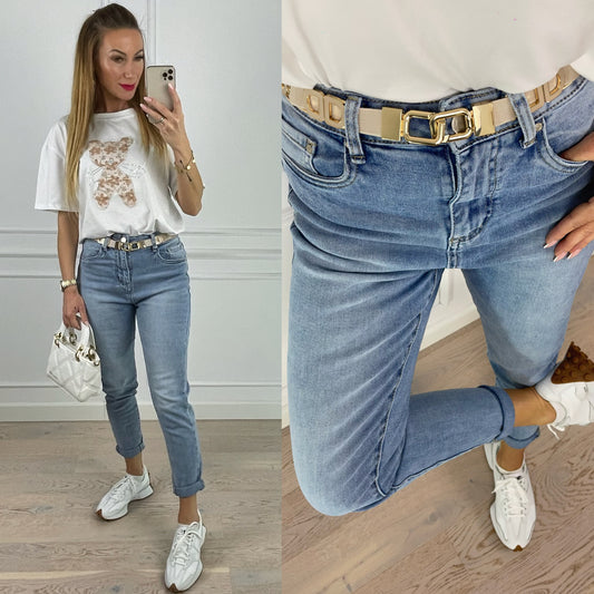 Spodnie MOM JEANS ANISE / LIGHT BLUE