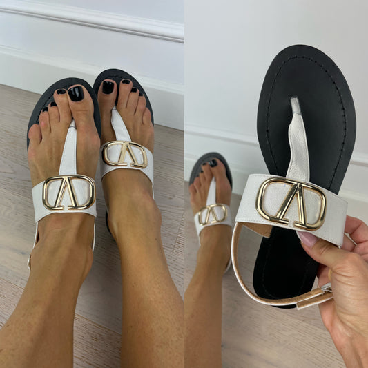 Sandały / japonki VALEMA / WHITE