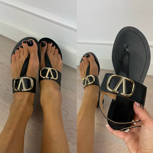 Sandały / japonki VALEMA / BLACK